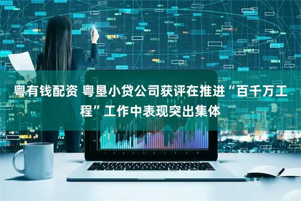 粤有钱配资 粤垦小贷公司获评在推进“百千万工程”工作中表现突出集体