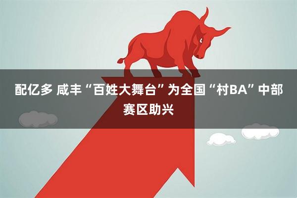 配亿多 咸丰“百姓大舞台”为全国“村BA”中部赛区助兴